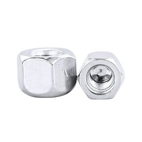 304 Stainless Steel Short Cap Nut Hexagonal Decorative Screw Cap M3-M20 Blind Hole Dustproof End Cap Furniture Equipment Threaded End Protection Cover Scratch(M10 (5pc)) in Kuwait