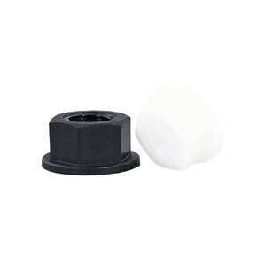 Nylon Flange Nut with Hexagonal Anti Slip Pad Screw Cap M3-M12 Insulated Anti-Static Plastic Nut Anti Loosening and Shockproof Electronic Equipment Furniture Fastener(Black,M8 (10pc)) in Kuwait