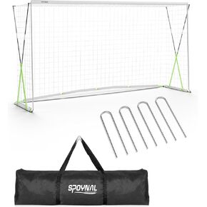 12x6 FT Soccer Goal for Backyard Training, Full-Size Portable Soccer Net with Heavy-Duty X Structure & Carry Bag, All-Weather Outdoor Soccer Goals for Teens and Adults in Kuwait