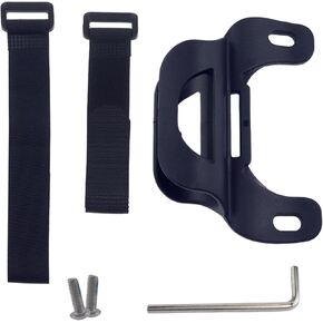 دعامة حامل مضخة الدراجة العالمية، حامل ABS خفيف الوزن للمضخات القياسية بقطر 20-25 مم، تتضمن حزام نايلون ×2، ومسامير M5 ومفتاح ربط سداسي للتركيب السريع (أسود) in Kuwait