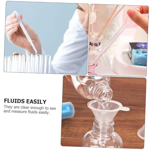 205pcs Disposable 3ml Plastic Graduated Pipette Droppers with 5 Small Funnels, 150mm Length Transfer Pipettes for Laboratory, Essential Oils, and Liquid Handling in Saudi Arabia