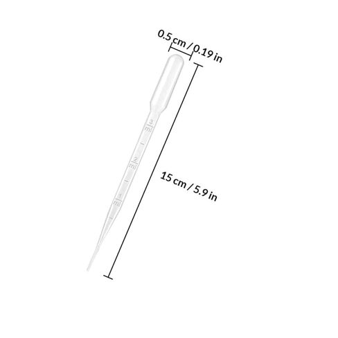 Luxshiny 205pcs 3ml Graduated Disposable Plastic Pipette Droppers with 150mm Length and 5pcs Funnels, Transfer Droppers for Essential Oils, Laboratory, and Science Experiments in Saudi Arabia