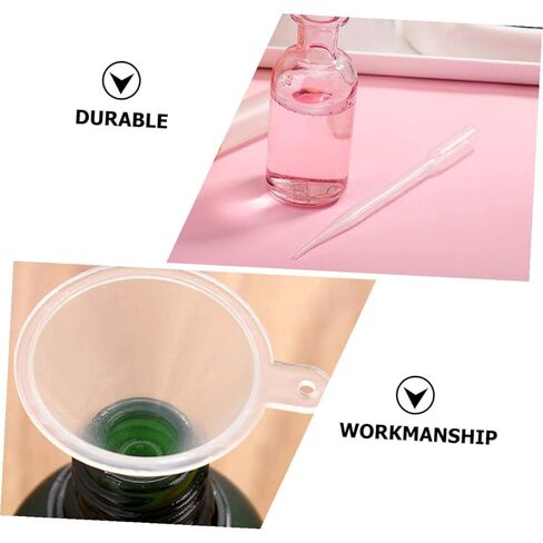 Luxshiny 205pcs 3ml Graduated Disposable Plastic Pipette Droppers with 150mm Length and 5pcs Funnels, Transfer Droppers for Essential Oils, Laboratory, and Science Experiments in Saudi Arabia