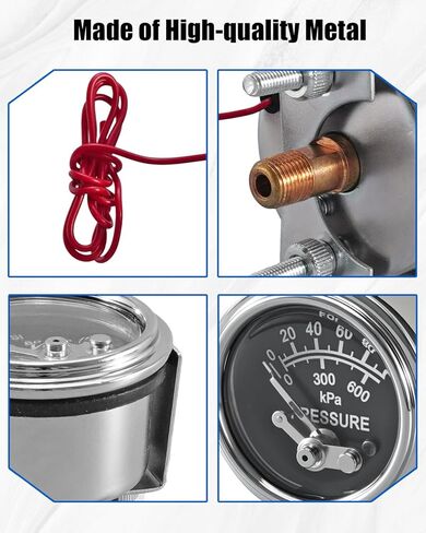 مقياس ضغط الزيت 100 رطل لكل بوصة مربعة متوافق مع معدات البناء Murphy 20P-100، استبدل 05703115 in Saudi Arabia