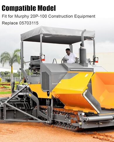 مقياس ضغط الزيت 100 رطل لكل بوصة مربعة متوافق مع معدات البناء Murphy 20P-100، استبدل 05703115 in Saudi Arabia
