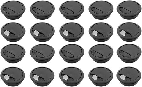 Desk Grommet,20Pcs 2 Inch Wire Hole Cover for Desk Cable Cord Organizer Plastic Cover, in Saudi Arabia
