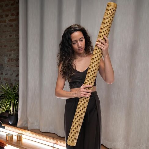 Meinl Sonic Energy Rainstick with Rattan Wrap — Waterfall and Rain Sound Effects for Meditation, Yoga, Sound Baths, Music in Saudi Arabia