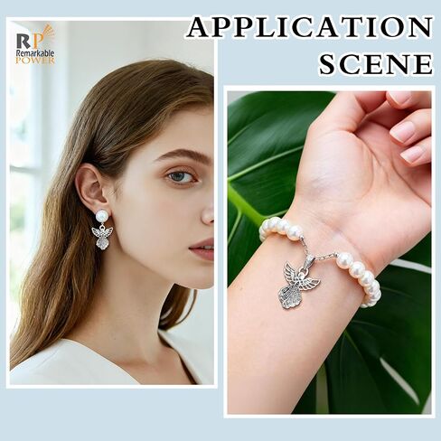 RP Remarkable Power, 200 Pack Angel Charms Pendants for DIY Jewelry Making in Kuwait