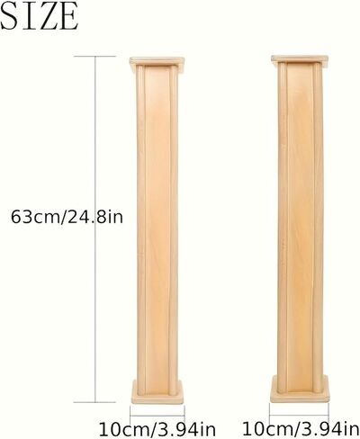 Rain Pole Rainmaker Rain Sound Simulator Wooden Percussion Instrument Unique Square Shape Delivers Immersive Experience Suitable for Meditation Yoga S, No Bag in Saudi Arabia