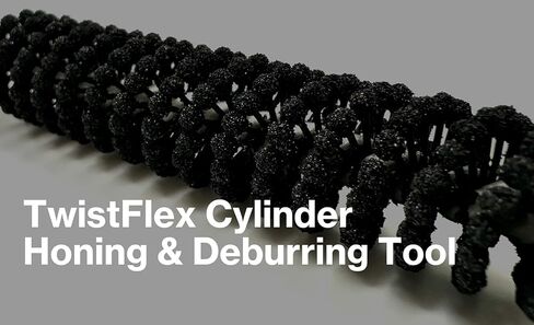 TwistFlex 3/8" 120SC Cylinder Hone | 0.375" (9.5mm) Flexible Cylinder Honing & Deburring Tool for Hole Diameters 0.335"- 0.376" | Silicon Carbide 120 Grit | Pack of 1 in Saudi Arabia