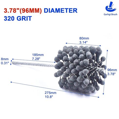 Garhgi 3.78" (96mm) Cylinder Honing Brush with 320 Grit Silicon Carbide Abrasive Balls, for Smoothing Polishing Automotive Motorcycle Engine Block Brake Cylinder Tubing, Suggest for 3.501"-3.75" Bores in Saudi Arabia
