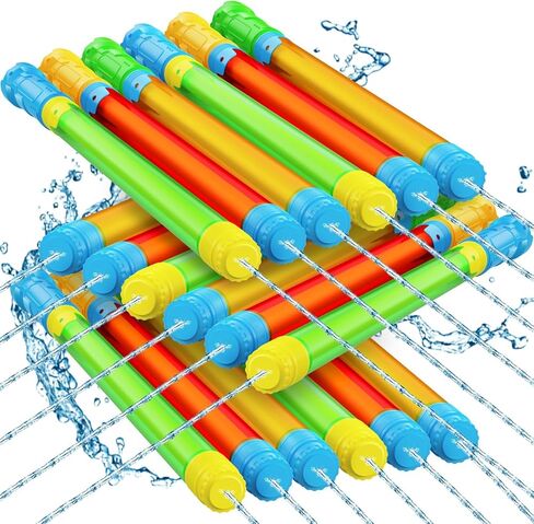 Water Gun Toy - Shoot Up to 40 Feet, 18 PCS Outdoor Squirt Gun Pool Toys for Kids & Adults, Water Guns for Swimming Pool Beach Summer Party Games in Kuwait