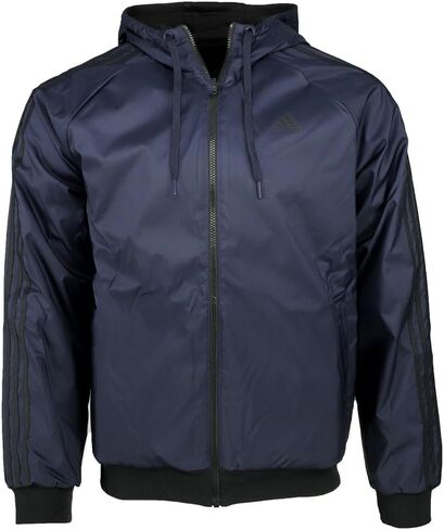 adidas Mens Balance Reversible Jacket Training Athletic Outerwear Casual - Blue in Saudi Arabia