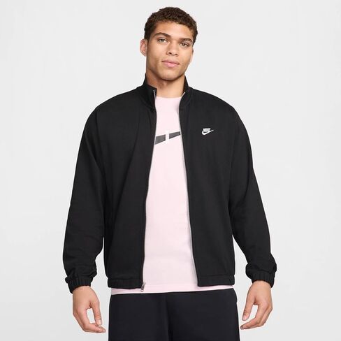 سترة Nike Club للرجال (أسود/أبيض، FQ3426-010) مقاس متوسط in Saudi Arabia