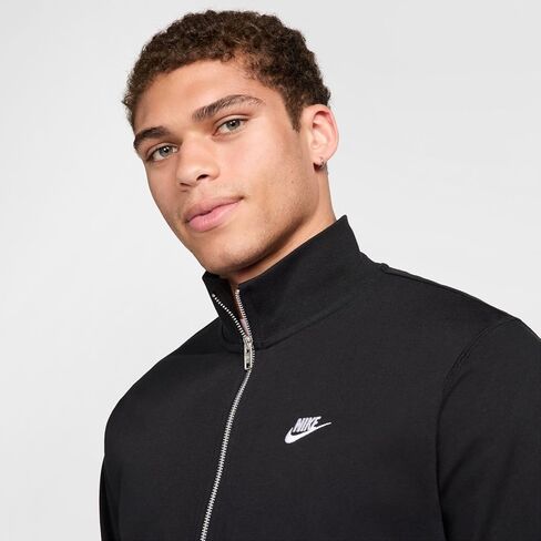 سترة Nike Club للرجال (أسود/أبيض، FQ3426-010) مقاس متوسط in Saudi Arabia