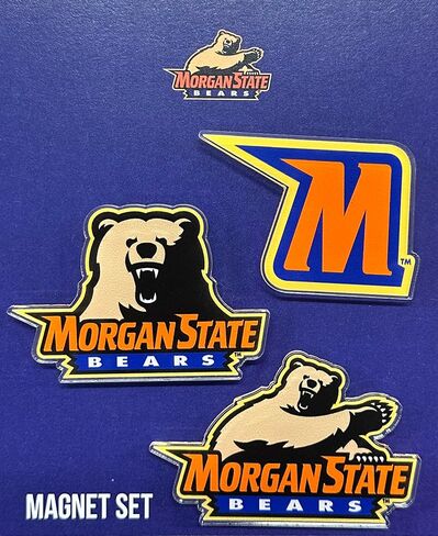 Desert Cactus Morgan State University Acrylic Magnet 3 Pack MSU Bears Decorative Design Officially Licensed (Magnet Set A) in Saudi Arabia