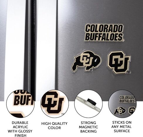 Desert Cactus University of Colorado Acrylic Magnet 3 Pack CU Buffaloes Decorative Design Officially Licensed (Magnet Set A) in Saudi Arabia