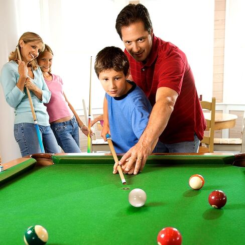 HomeSeason Pool Cues 58 بوصة عصا حمام السباحة، عصا البلياردو بار حمام السباحة مع طرف جلدي من الألياف 12.7 مم للمبتدئين والترفيه التجاري والمنزلي in Kuwait