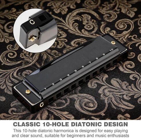 10 Hole Harmonica for Beginners with Storage Case in Saudi Arabia