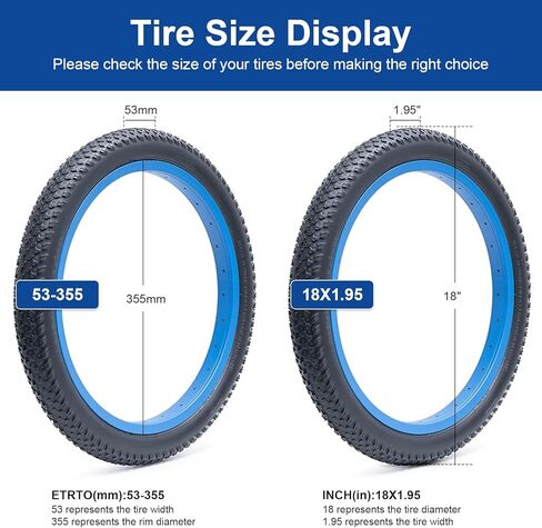 إطار دراجة 18 × 1.95 (53-355) إطار دراجة 18 بوصة مناسب للأطفال 18 × 1.95 18 × 2.0 إطار دراجة بديل قابل للطي للأطفال/المدينة/الطريق (مفرد) in Saudi Arabia