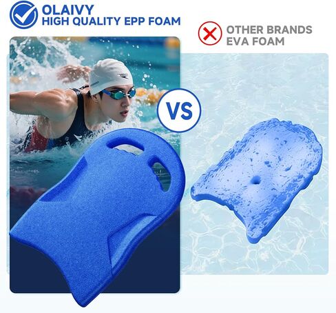 Swimming Kickboard - Adult/Kids Swim Kick Board Training Equipment, Large Size Lightweight and High EPP Foam Material Pool Exercise Kickboards, Great Swim Training Aid for Beginners in Kuwait