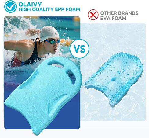 Swimming Kickboard - Adult/Kids Swim Kick Board Training Equipment, Large Size Lightweight and High EPP Foam Material Pool Exercise Kickboards, Great Swim Training Aid for Beginners in Kuwait