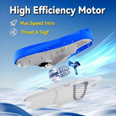Electric Swimming Kickboard for Kids – 2-in-1 Water Jet & Propeller, Water Scooter Float Board for Swim Training, 6.1kgf Thrust, 24V/4.6Ah Battery, 45 Min Runtime, Load 198 lbs, Summer Pool Toy in Saudi Arabia