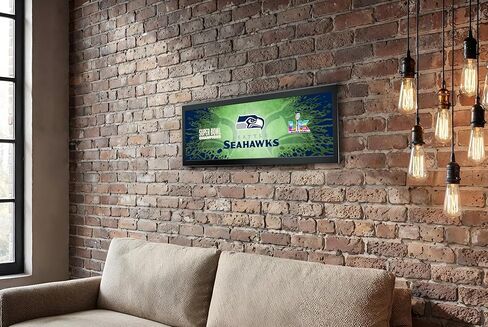 Seattle Seahawks Super Bowl 60 Champions Framed Horizontal Wall Print, Official NFL Football Decor, 8 x 26 in Kuwait