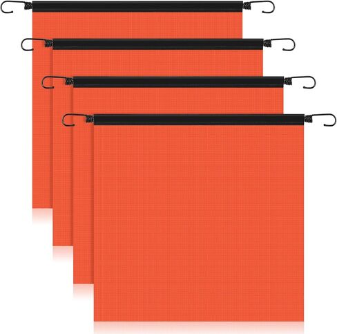 4PCS Safety Flags for Trucks, 18 X 18 Inch Safety Flag for Truck Warning Flags with Elastic Hook for Truck Loads Large Pvc Mesh Warnings Flag for Car, Trailer, Boat, Trailer and Cars in Saudi Arabia