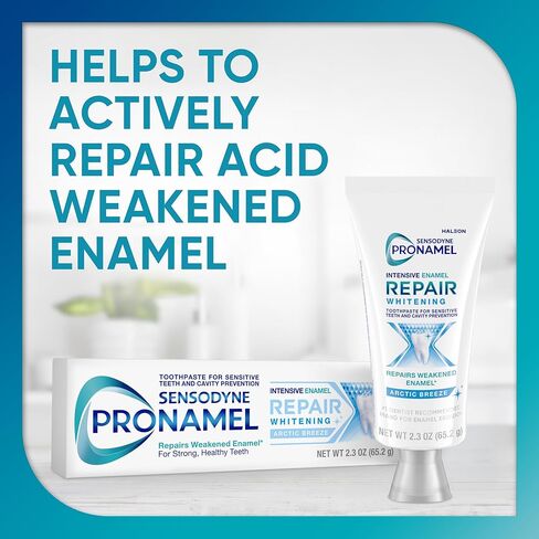 Sensodyne Pronamel Intensive Enamel Repair Toothpaste for Sensitive Teeth and Cavity Protection, Whitening Toothpaste to Strengthen Enamel, Arctic Breeze - 2.3 Ounces in Kuwait