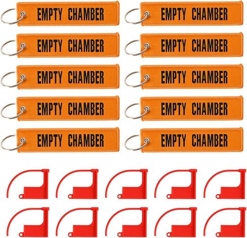 Chamber Safety Flag with Bonus Bright Orange Key Chain Tags - Universal Gun Accessories in Saudi Arabia