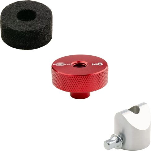 CY Cymbal Lock Nut Washer Set, Full Aluminum CNC Machined Clamp Base with Square Head Screws, Compatible with Roland V-Drums (M8 Thread) in Saudi Arabia