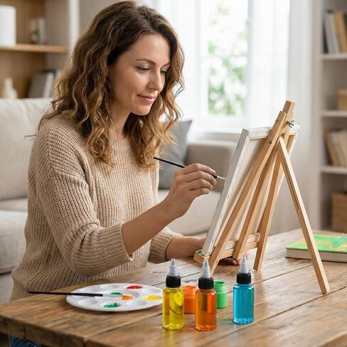 4 قطع زجاجات ضغط صغيرة، 1 أونصة توزيع ضغط بلاستيكي مع غطاء ملتوي زجاجات صغيرة شفافة مستديرة، زجاجة غسيل المختبر، صبغة حبر الوشم in Kuwait