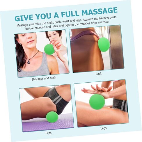 Fitbity Sports Lacrosse Balls - 4 Silicone Lacrosse Balls for Fitness, Massage, Yoga, Trigger Points in Saudi Arabia