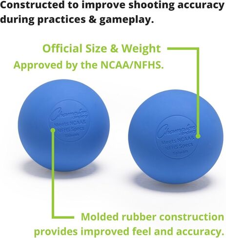 Six (6) Official Lacrose Balls Blue in Saudi Arabia