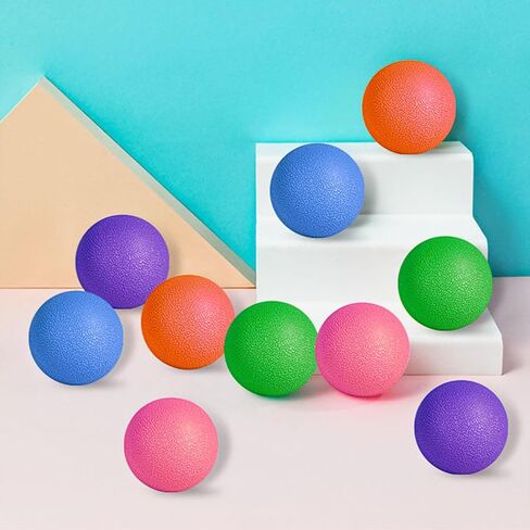 مجموعة كرات لاكروس مكونة من 60 كرة تدليك مقاس 2.36 بوصة، أداة تحرير الليفي العضلي، بكرة خلفية، مزيل عقد العضلات in Kuwait