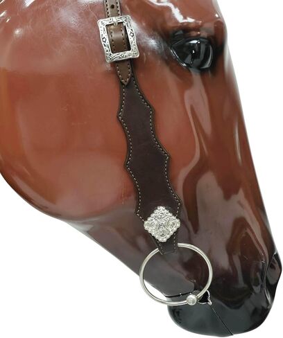 مجموعة تثبيت الرأس وياقة الصدر من الجلد الغربي، جلد بني ناعم مع طوق صدر بنمط المصارع، تصميم قابل للتخصيص، مصنوع يدويًا بحجم حصان كامل in Kuwait