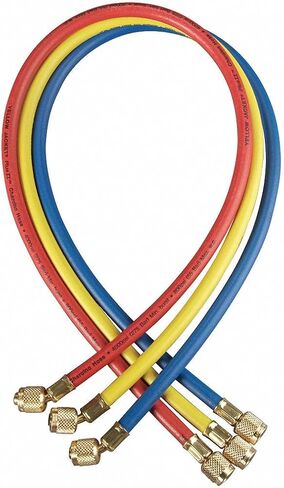 Yellow Jacket Manifold Hose Set, 48 in, Red, Yellow, Blue in Saudi Arabia