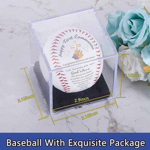 First Communion Gifts for Boys 8-12 Baseball Lovers - Religious Christian Easter Basket Stuffers for Boys Men Teens Catholic Baptism Gifts Confirmation Gift for Teenage End of Season Sports Present in Kuwait