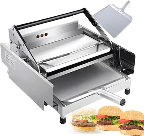 Automatic Grilled Hamburger Bread Machine for Commercial, Double-Layer Baking Heating Hamburger Stove Electric Bread Toaster, 0~3min Timer, 6 Burgers at a Time in Saudi Arabia