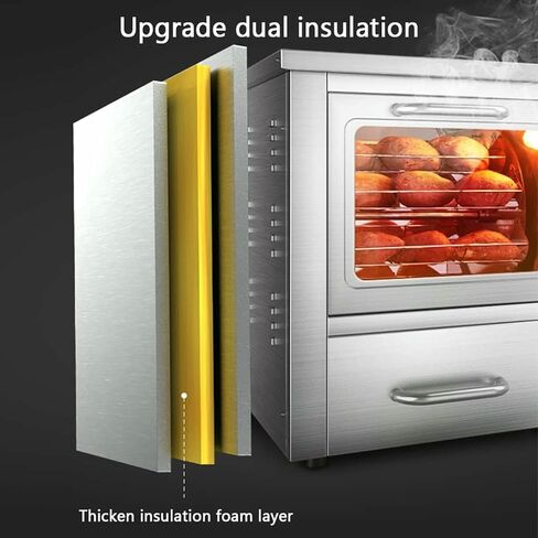 آلة البطاطس الحلوة المحمصة التجارية الأوتوماتيكية، فرن كهربائي للشارع، فرن بطاطس الذرة، سطح المكتب العمودي، آلة البطاطس الحلوة in Kuwait