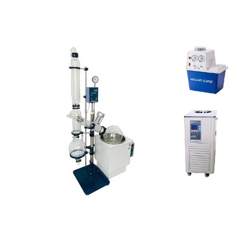 10l Rotary Evaporator with Cooling Chiller and Vacuum Pump，110v rotovapor Set,Rotary Evaporator for Sale Rotary Evaporator Chiller in Kuwait