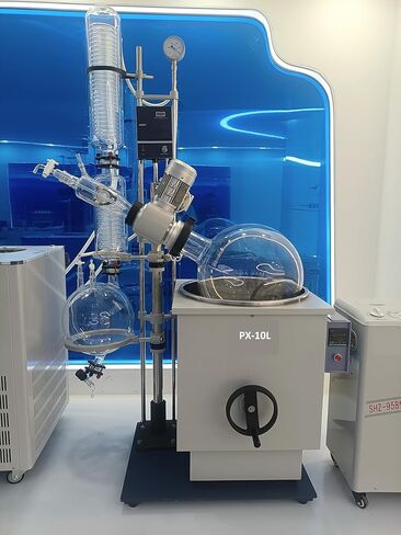 10l lab Rotary Evaporator with Double-Layer Tower Condenser, Quick Lifting, can be Upgraded to 20lrotary Evaporator for Free, Purification Rotary Evaporator Condenser in Kuwait