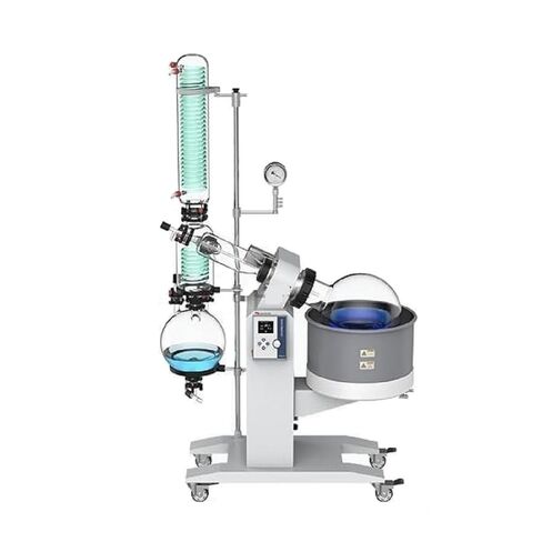 10l Rotary Evaporator with Cooling Chiller and Vacuum Pump, Double-Layer Tower Condenser, Quick Lifting, can be Upgraded to 20lrotary Evaporator for Free in Kuwait