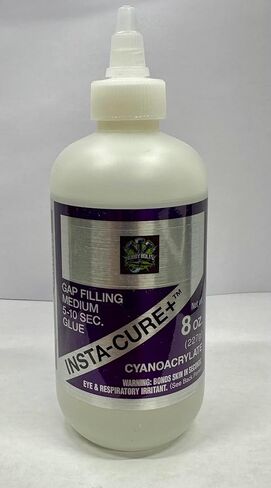 Bob Smith، Insta-Cure+ Gapfilling Medium CA، غراء Cyanoacrylate، وقت الإعداد 5-10 ثوانٍ، 8 أونصة، Purple Label، Bob Smith Industries، Hobby Bolts، BSI، صنع في الولايات المتحدة الأمريكية! in Saudi Arabia