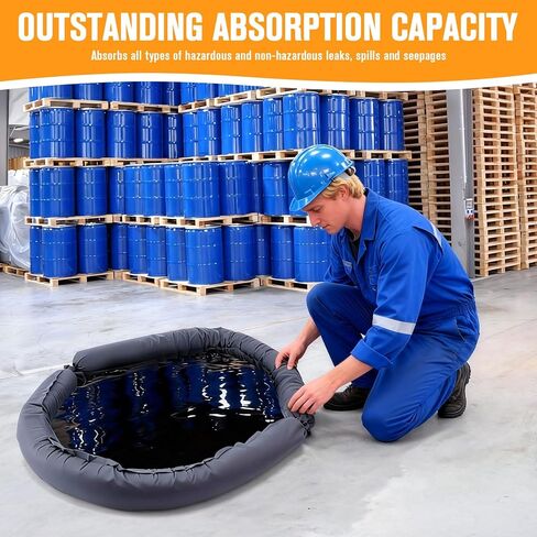 Universal Spill Kit (2-Pack) – OSHA & DOT Compliant | Fast-Absorbing Emergency Kit for Chemical, Oil, Water & Bodily Fluid Spills | for Vehicle, Industrial, Restaurant & Lab Use in Kuwait