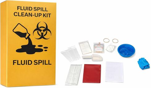 Aniasis Fluid Spill Clean-Up Kit – Blood & Bodily Fluid Spill Response Kit with PPE, Absorbent Powder, Biohazard Bag, Scoop & Instructions – for Home, Office, Schools & Healthcare in Saudi Arabia