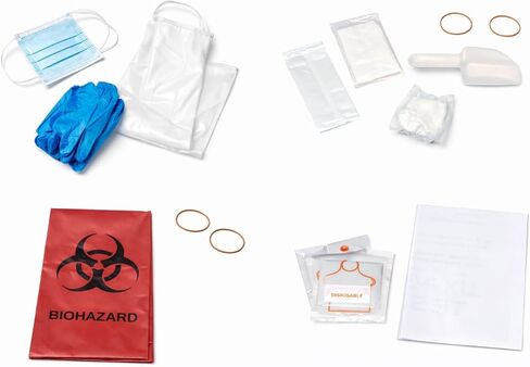 Aniasis Fluid Spill Clean-Up Kit – Blood & Bodily Fluid Spill Response Kit with PPE, Absorbent Powder, Biohazard Bag, Scoop & Instructions – for Home, Office, Schools & Healthcare in Saudi Arabia