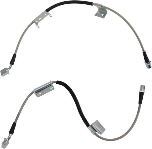 مجموعة خرطوم الفرامل الأمامية TRQ متوافقة مع 2003-2009 Chevrolet Express 1500 2003-2005 Express 2500 GMC Savana 1500 Savana 2500 in Saudi Arabia