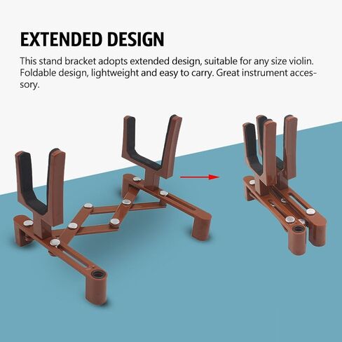 Lightweight Foldable Extended Violin Stand Bow Stand for Violin Storage and Display Home Music Practice Group Lessons and Stage Performances in Saudi Arabia
